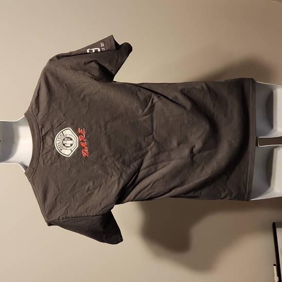 D.A.R.E. Irvine police dept eagle flag art gray s tshirt - Picture 2 of 2